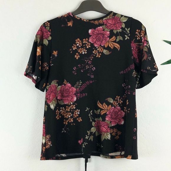 Good Luck Girl Printed Floral Top L Girl - Picture 2 of 4